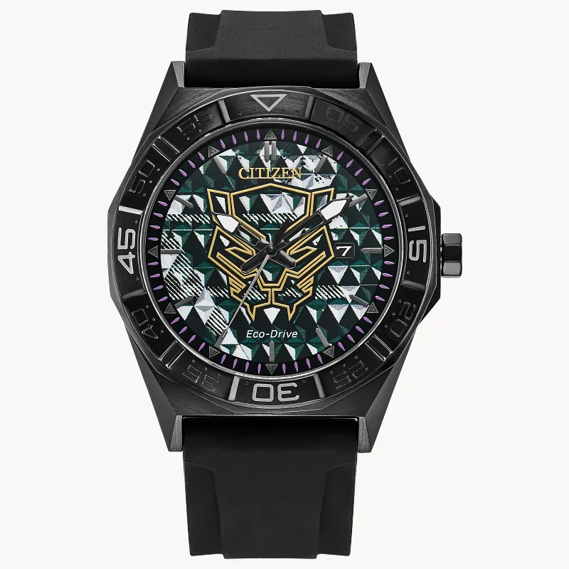 Black Panther 60th Anniversary Black Dial Silicone Strap AW1858 Black Panther 60th Anniversary Black Dial Silicone Strap AW1858